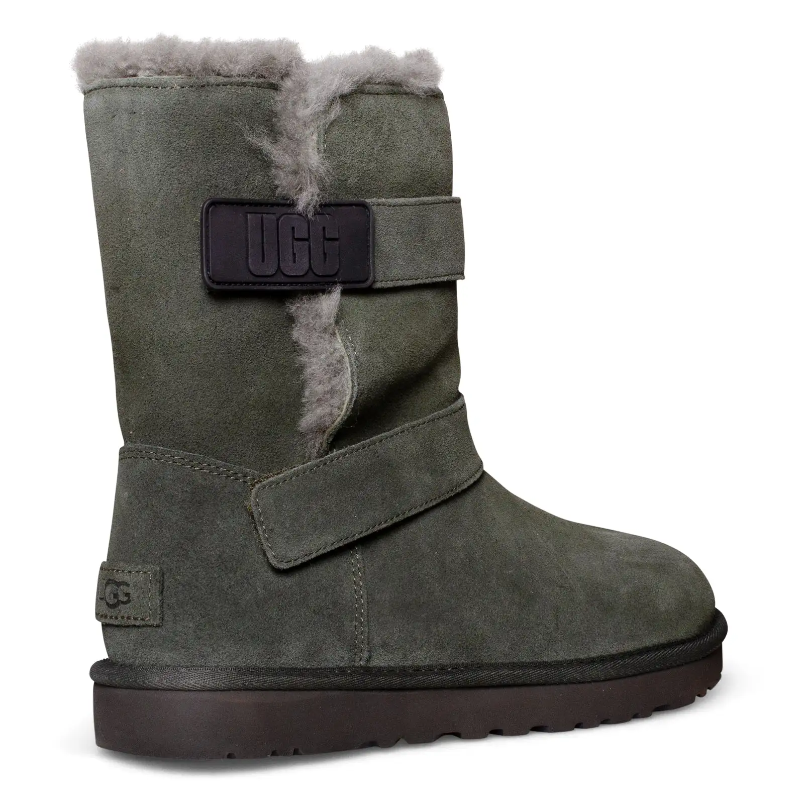 UGG Bailey Graphic Logo Strap Forest Night Boots - Women's