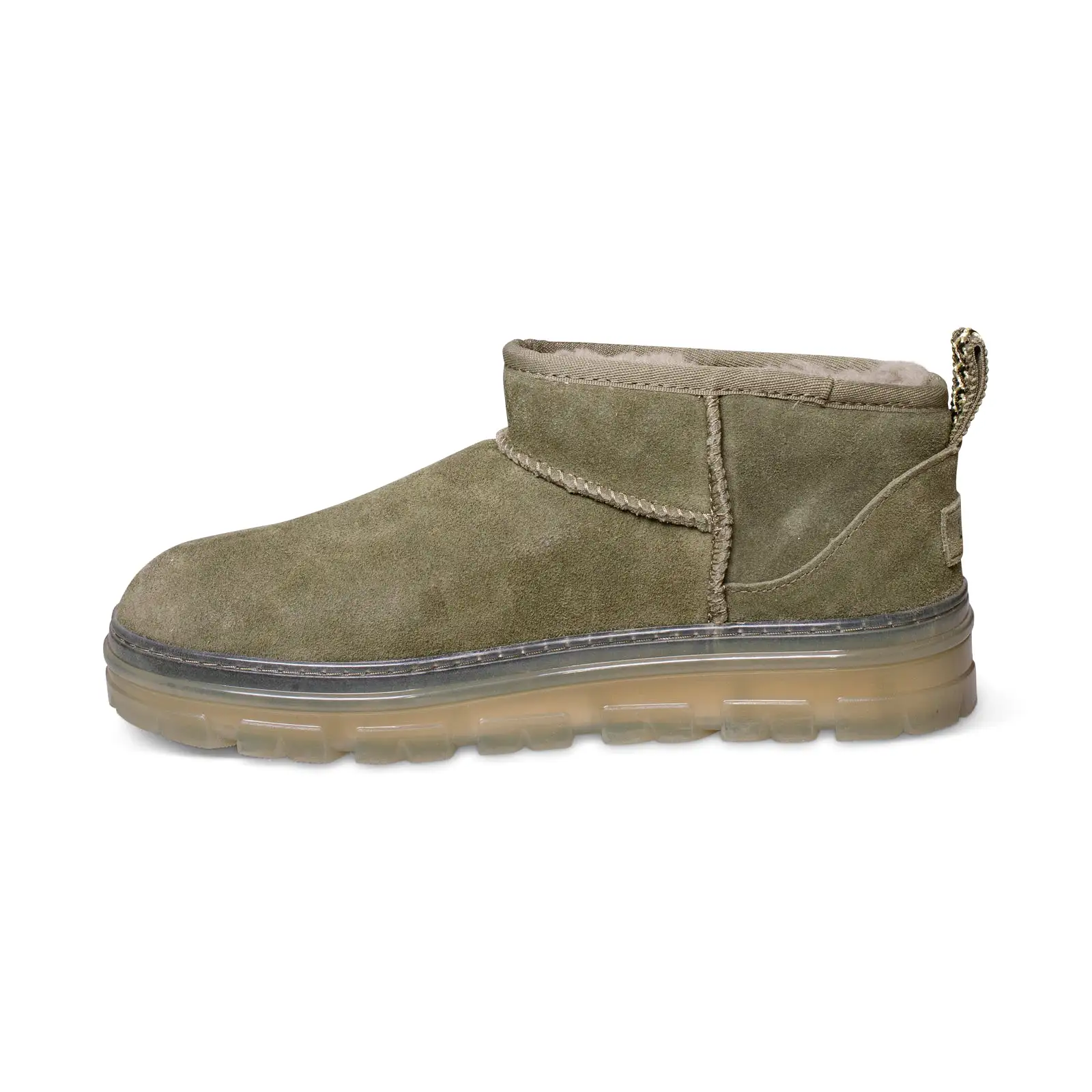 UGG Classic Ultra Mini Clear Burnt Olive Boots - Women's