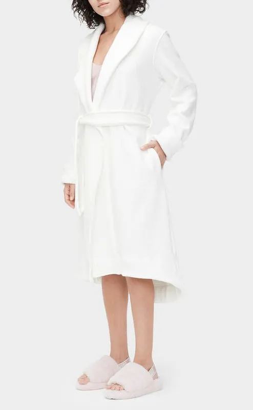 UGG DUFFIELD II Double Knit Fleece Robe in Cream 