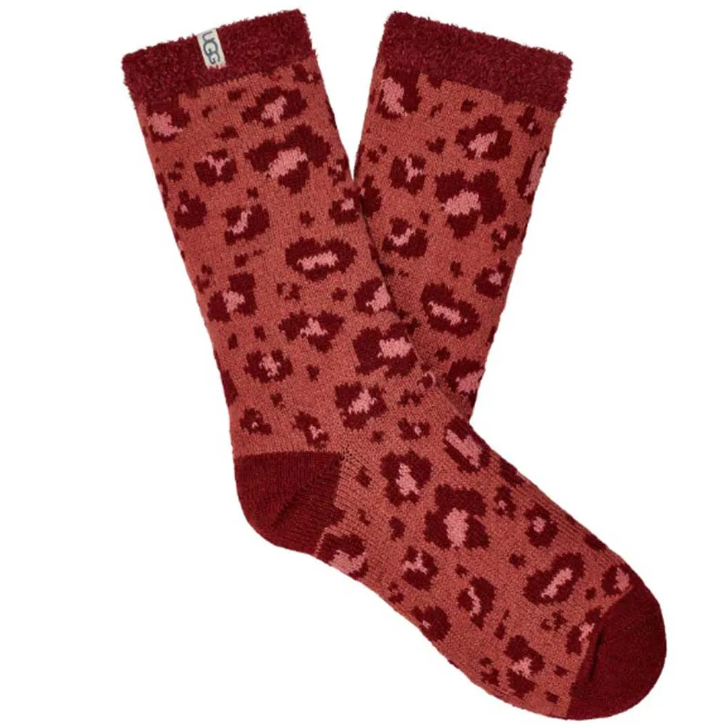 UGG Josephine Fleece Lined Socks Kiln Leopard (Women's)