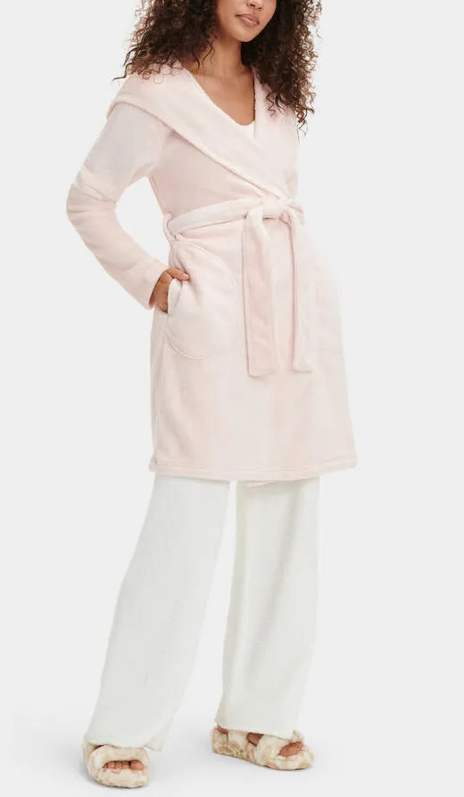 UGG MIRANDA Hooded Fleece Robe in Ice Pink 