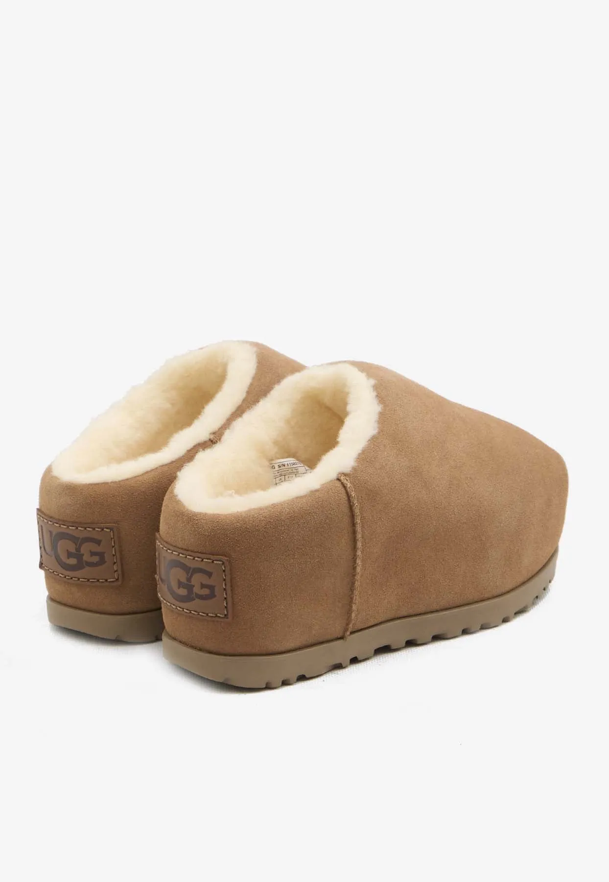 Ugg Pumped Suede Flat Mules