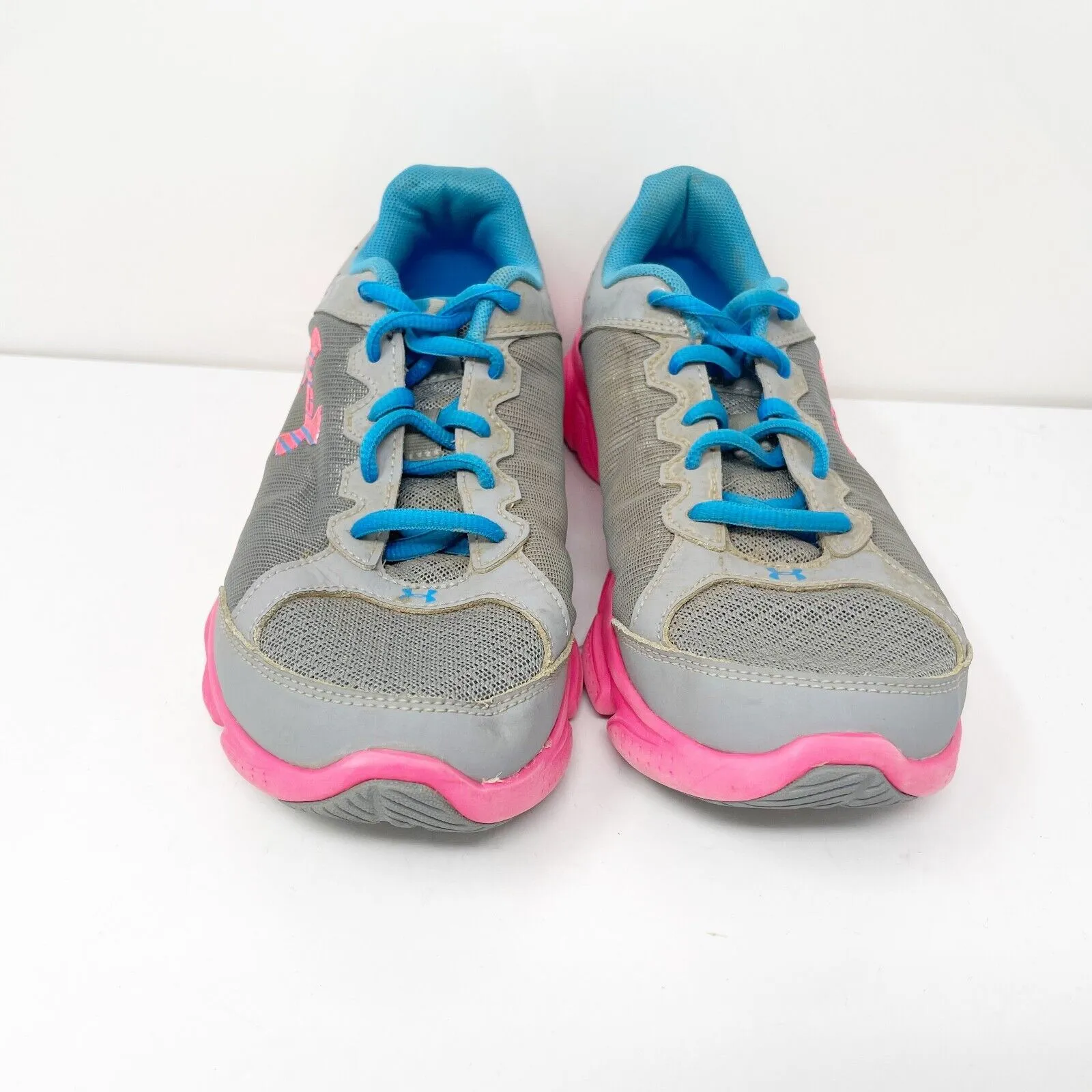 Under Armour Girls Micro G Assert 6 1266320-036 Gray Running Shoes Sneaker Sz 5Y