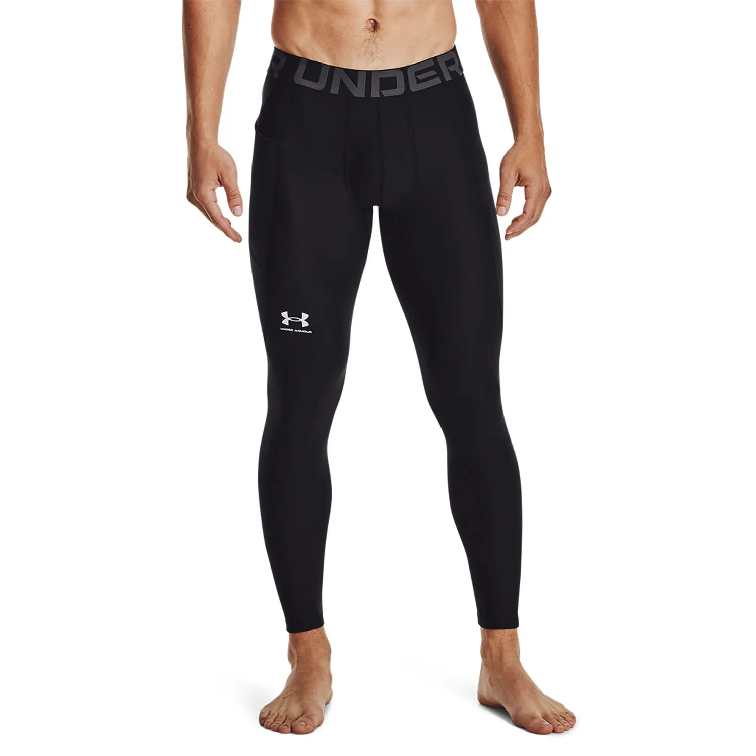 Under Armour HeatGear Calzamaglia  Black/White