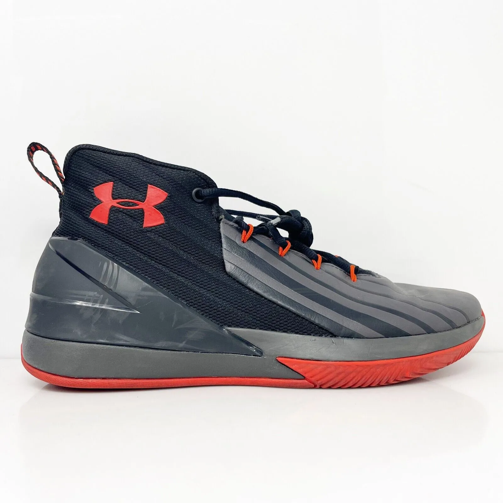 Under Armour Mens Lockdown 3 3020622-002 Gray Basketball Shoes Sneakers Size 8.5