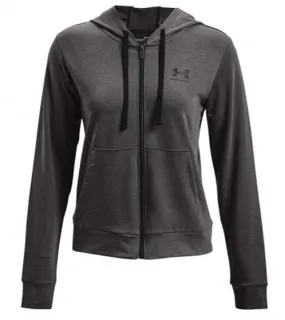 UNDER ARMOUR Rival Terry Full-Zip Hoodie Chaqueta de mujer 1369853-010 Gris