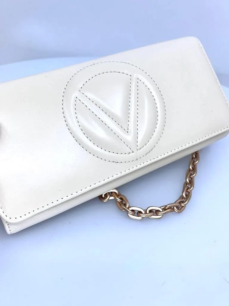 VALENTINO AJAH DOLLARO LEATHER WALLET ON A CHAIN