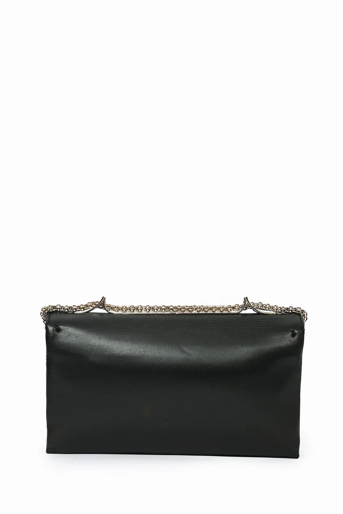 Valentino Black Leather Roman Stud Shoulder Bag