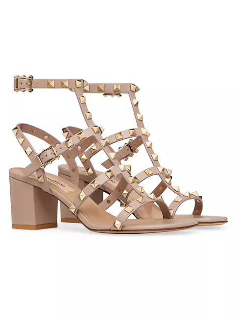 Valentino Garavani Rockstud Ankle Strap Sandal