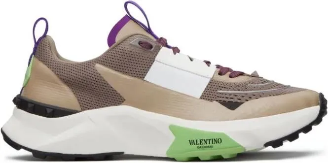 Valentino Garavani True Act panelled sneakers Neutrals