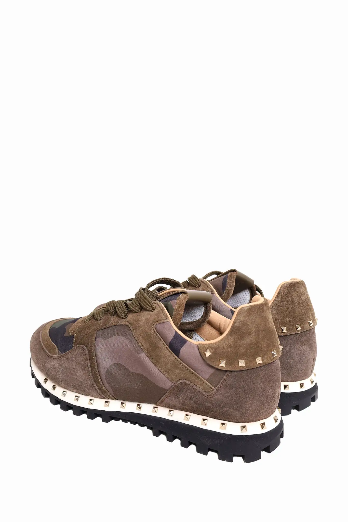 Valentino Garivani Camouflage Print Sneakers Rockrunner Size 43.5 Mens