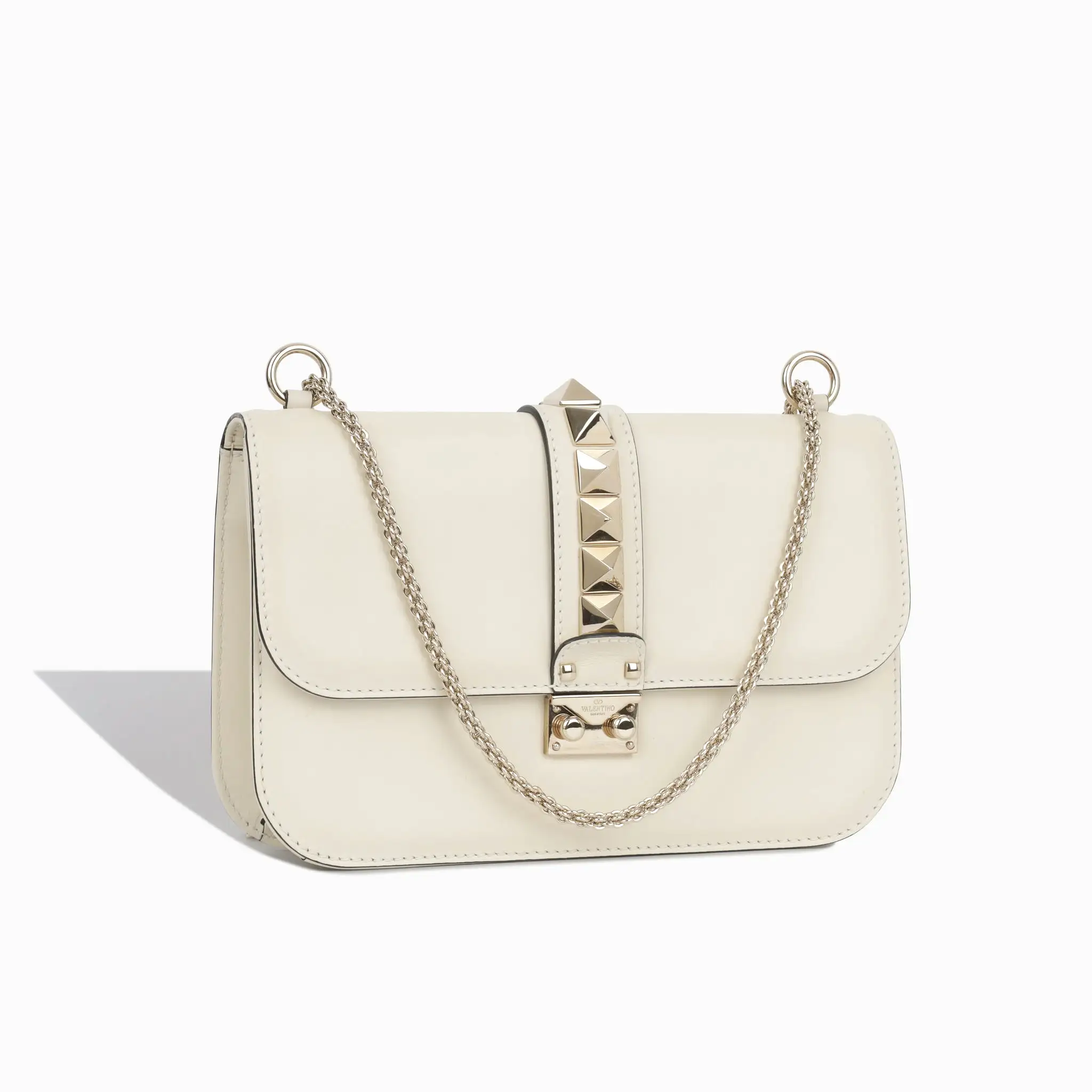 Valentino Medium Lock Rockstud Crossbody