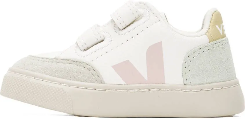 VEJA Baby White & Multicolor V-12 Sneakers