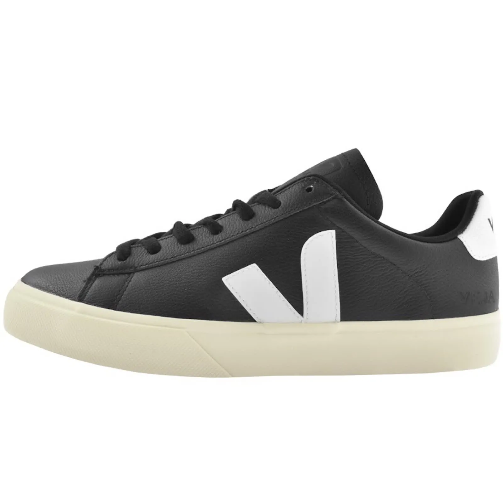 Veja Campo Chromefree Leather Trainers Black