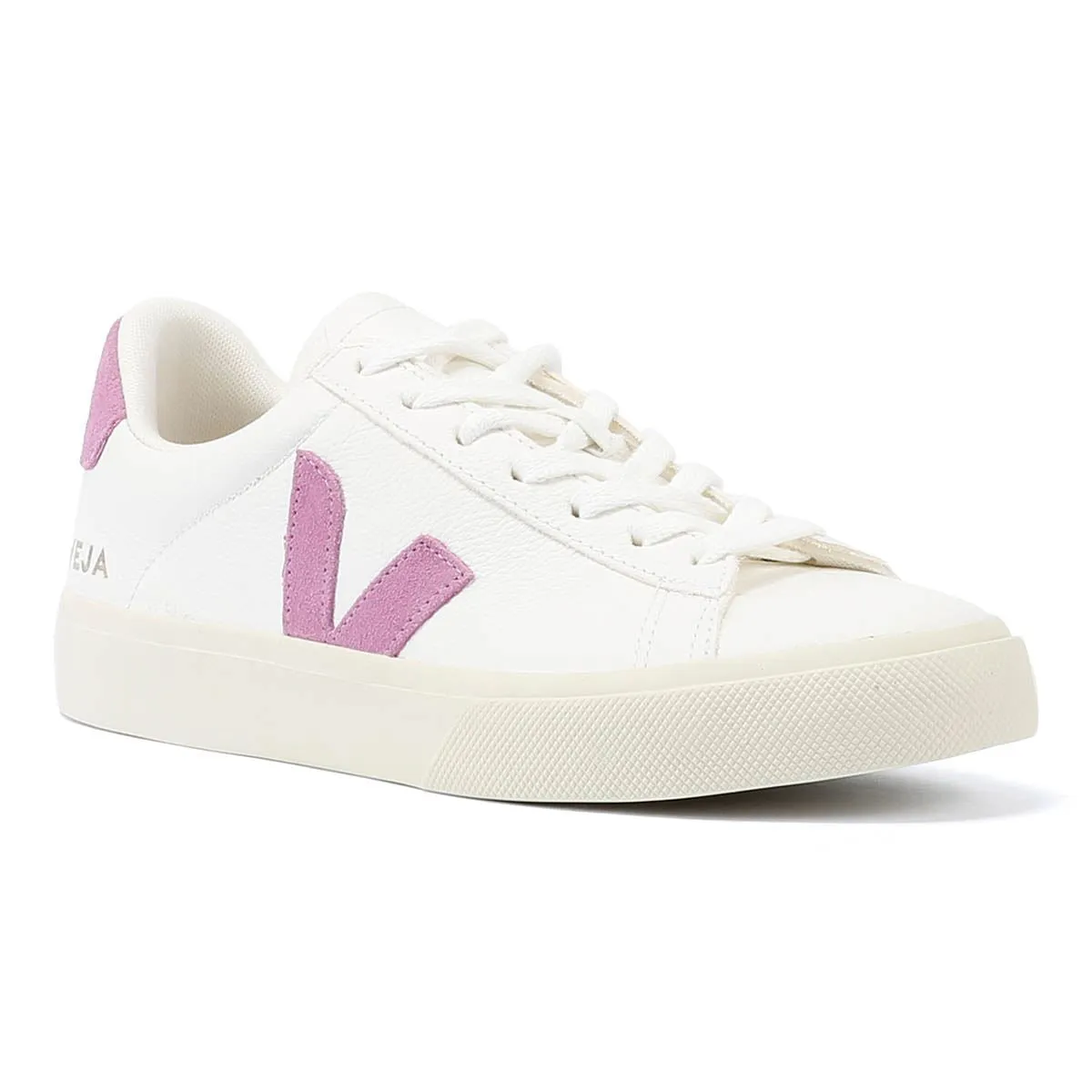 Veja Campo Leather Women's White/Mulberry Trainers