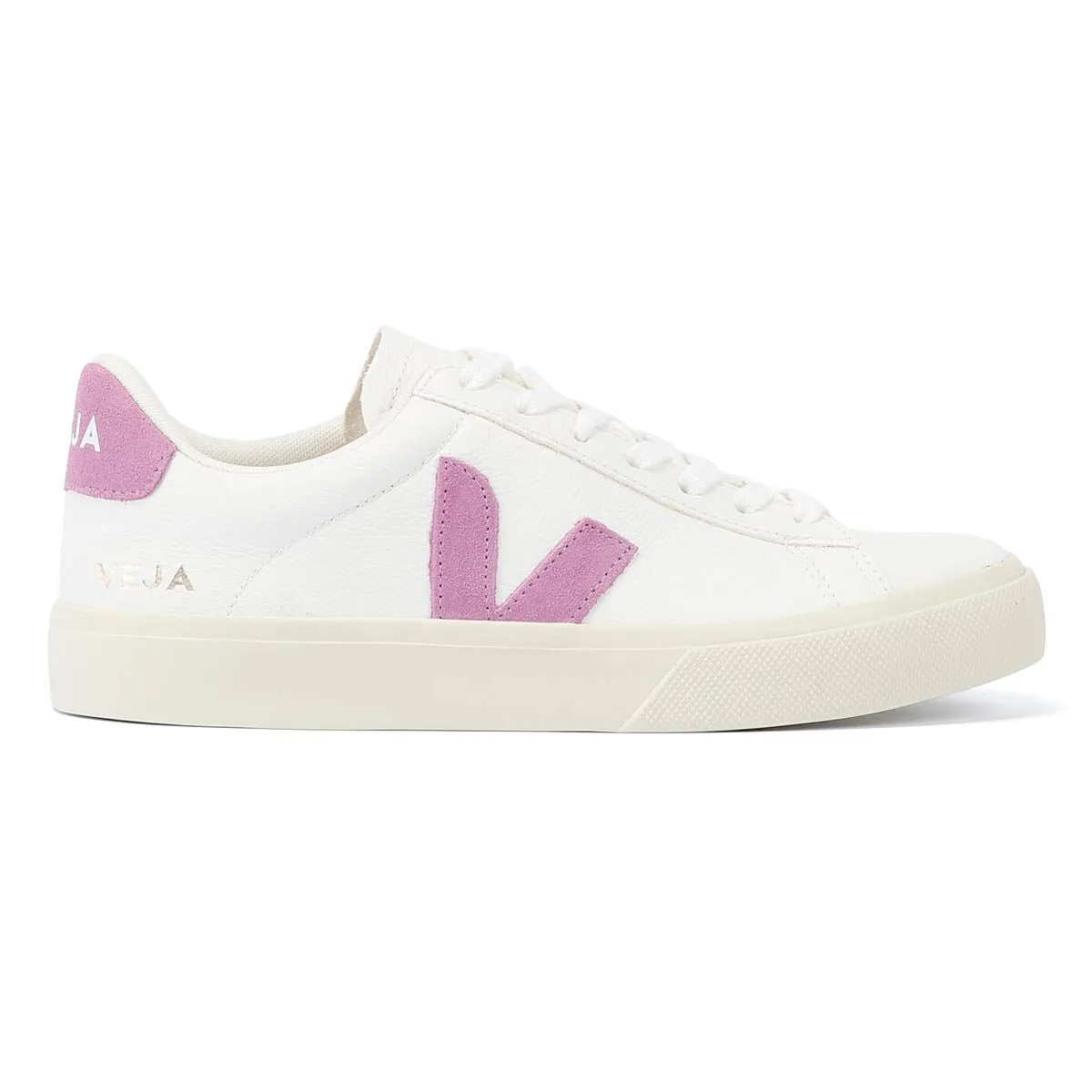 Veja Campo Leather Women's White/Mulberry Trainers