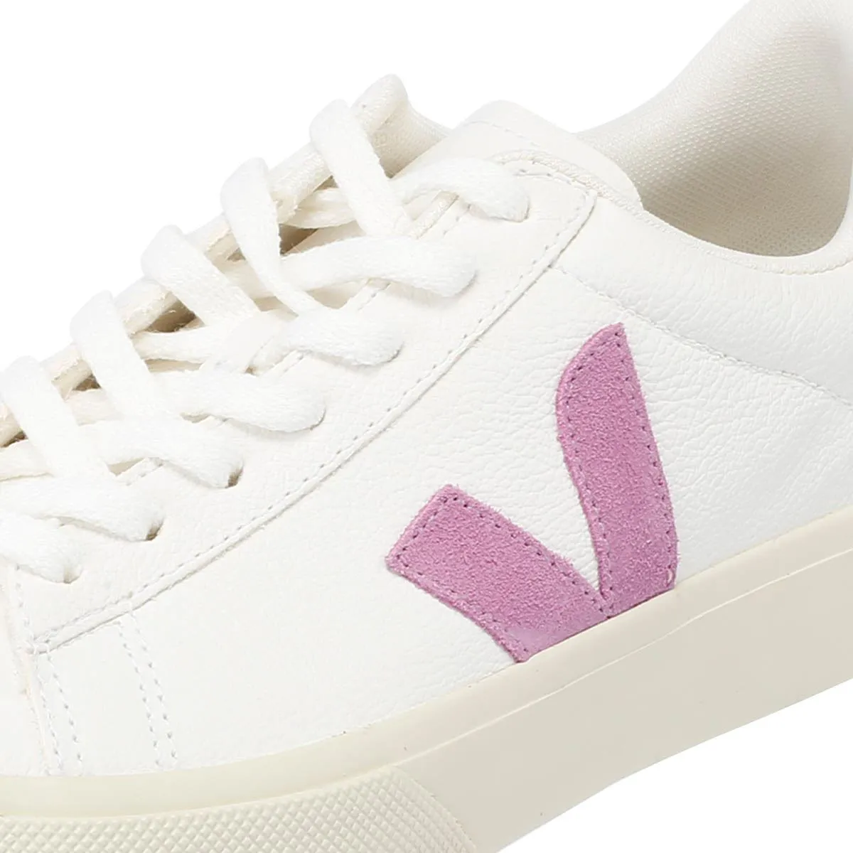 Veja Campo Leather Women's White/Mulberry Trainers