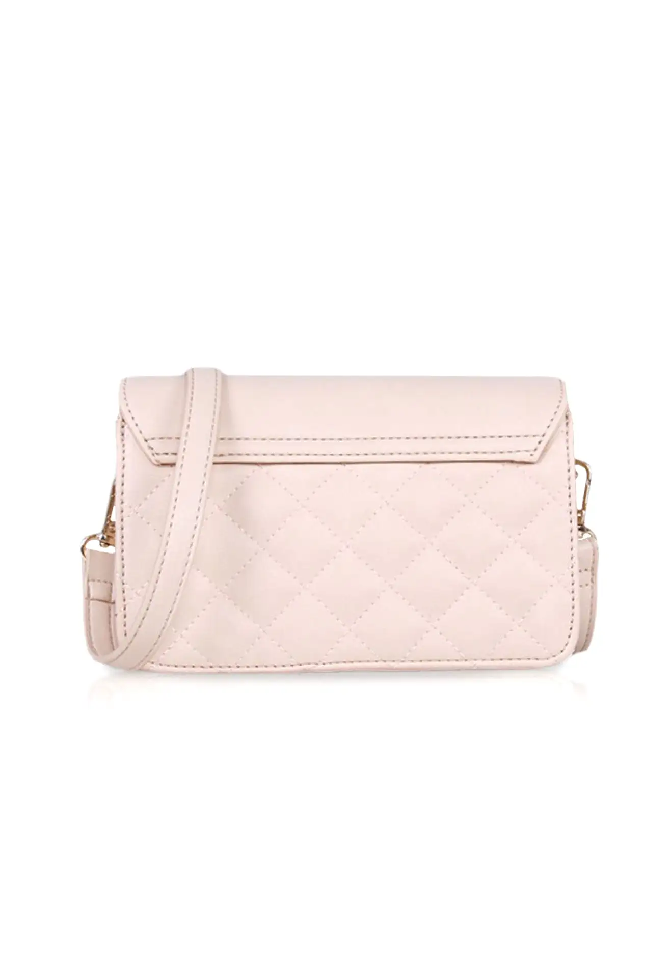 VOIR Boxy Clasp Quilted Crossbody Bag