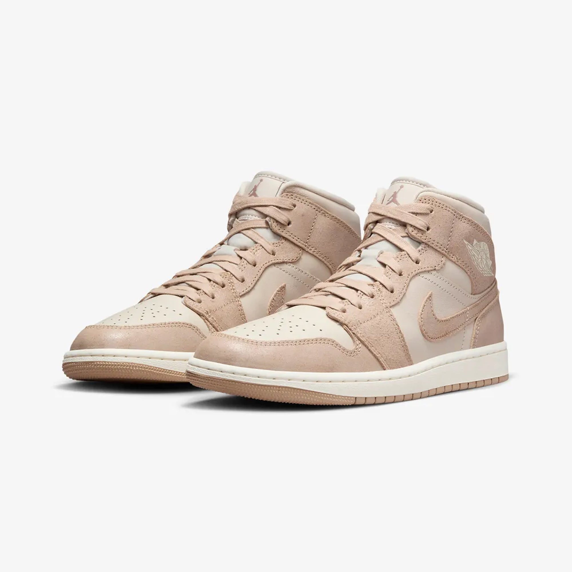 WMN'S AIR JORDAN 1 MID SE 'LEGEND LT BROWN/LEGEND MD BROWN-SAIL'