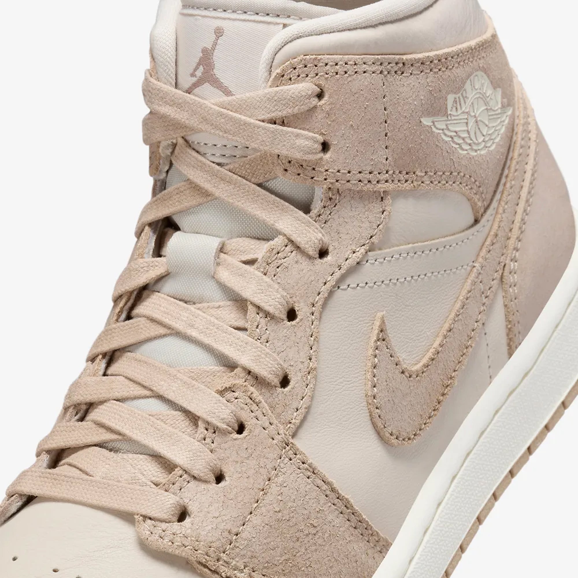 WMN'S AIR JORDAN 1 MID SE 'LEGEND LT BROWN/LEGEND MD BROWN-SAIL'