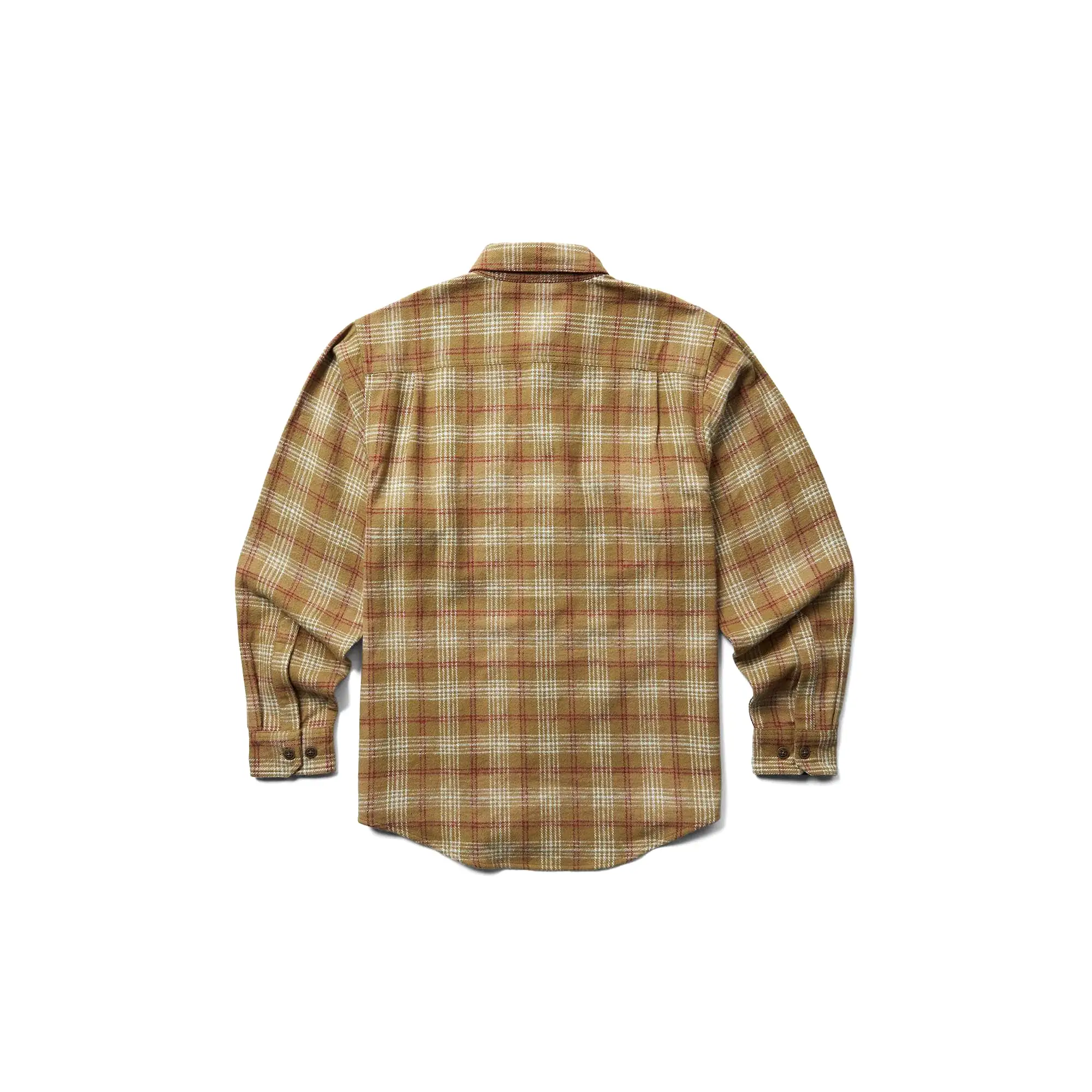 Wolverine Glacier Heavyweight Flannel Work Shirt Coyote Plaid