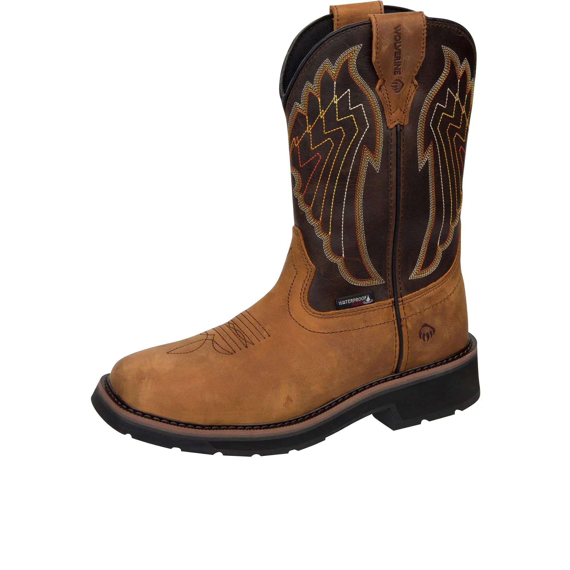 Wolverine Rancher Eagle Wellington Work Boot Steel Toe Sudan Brown