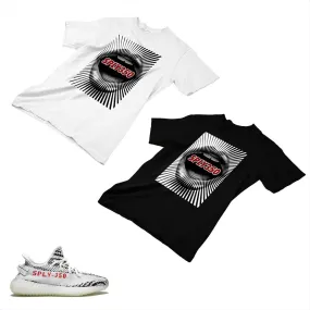 YEEZY 350 v2 Zebra Matching Custom Designed T shirt AD-Y-17-4