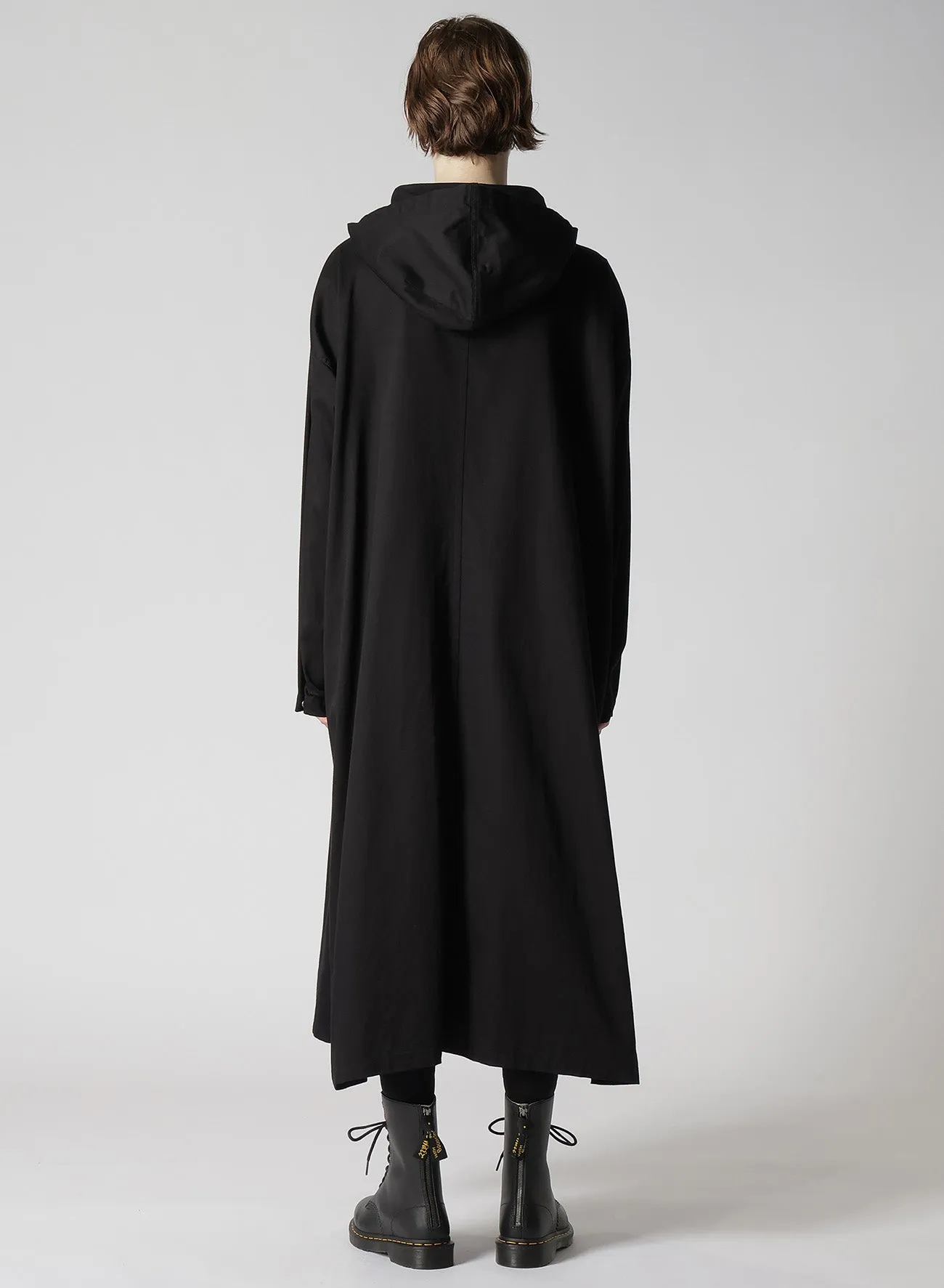 [Y's BORN PRODUCT] COTTON TWILL HOODED COAT